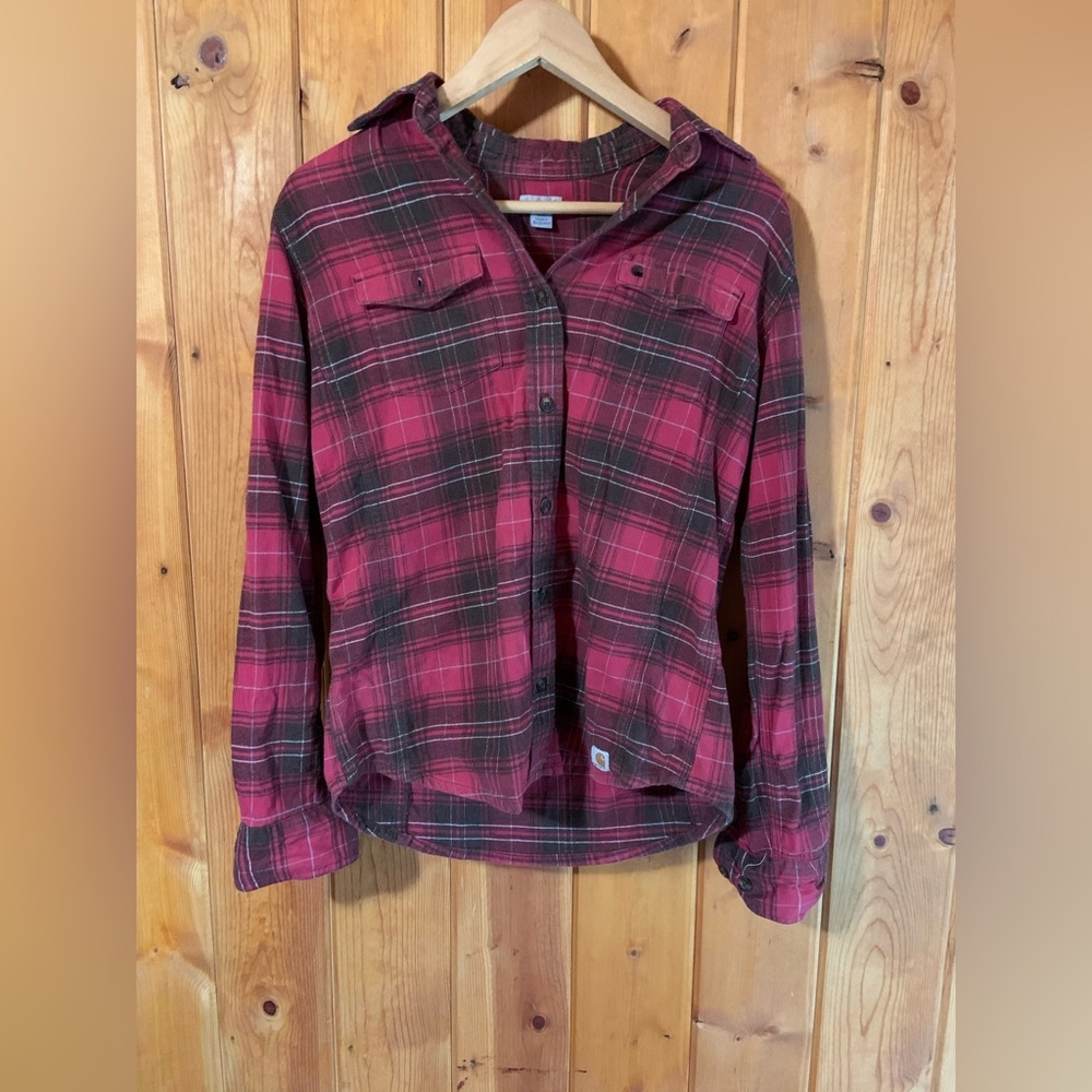 Carhartt Red & Black Flannel Shirt